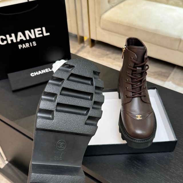 CC original calfskin short boots CH00236