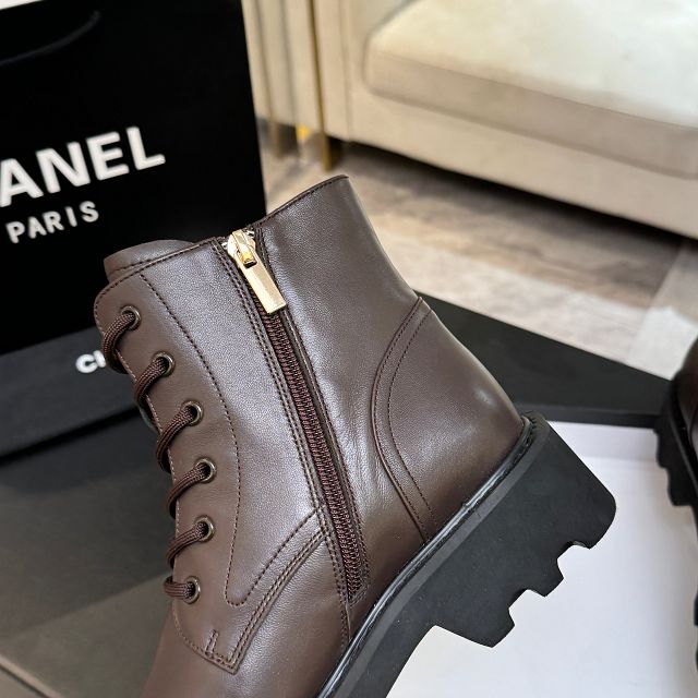 CC original calfskin short boots CH00236