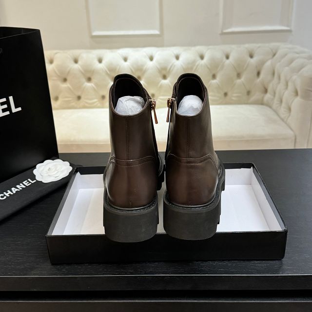 CC original calfskin short boots CH00236