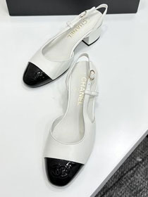 CC original lambskin 40mm slingbacks CH00254