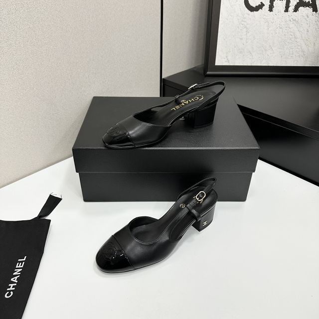 CC original lambskin 40mm slingbacks CH00254