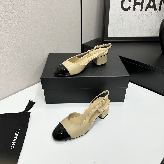 CC original lambskin 40mm slingbacks CH00254
