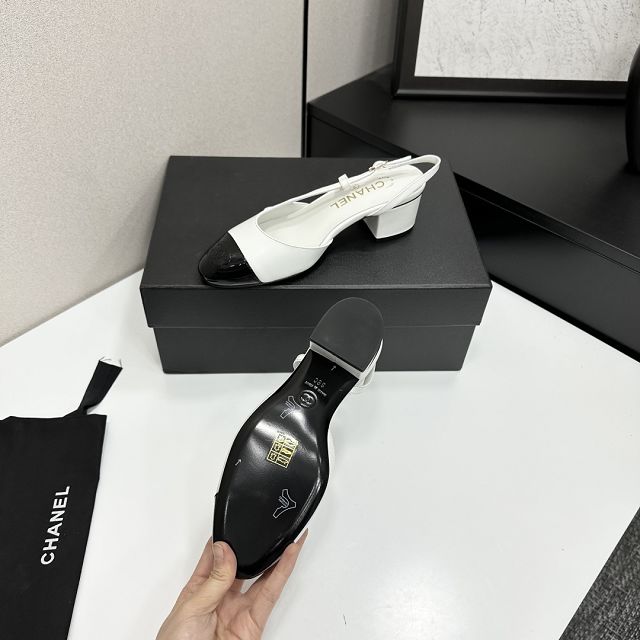 CC original lambskin 40mm slingbacks CH00254