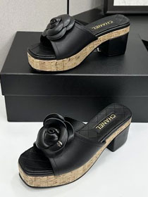 CC original lambskin 65mm heels sandals CH00227