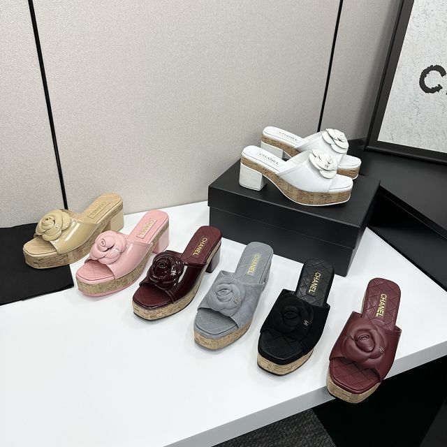 CC original lambskin 65mm heels sandals CH00227