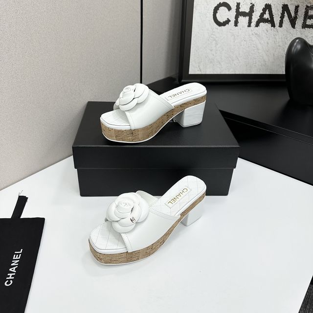 CC original lambskin 65mm heels sandals CH00227