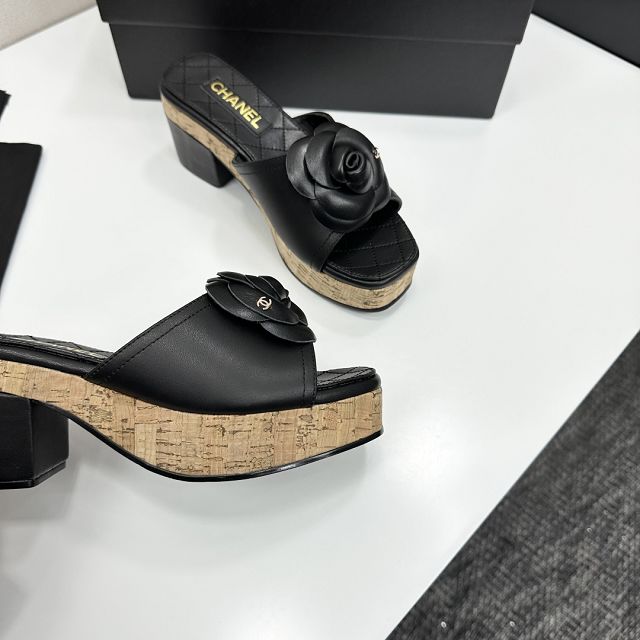 CC original lambskin 65mm heels sandals CH00227