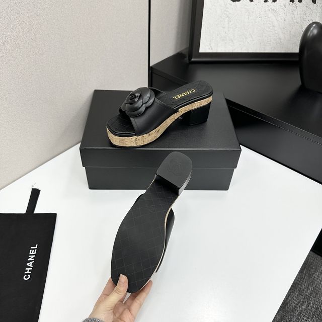 CC original lambskin 65mm heels sandals CH00227