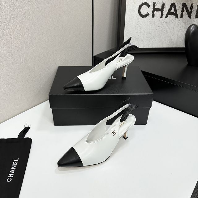 CC original lambskin 70mm slingbacks CH00238
