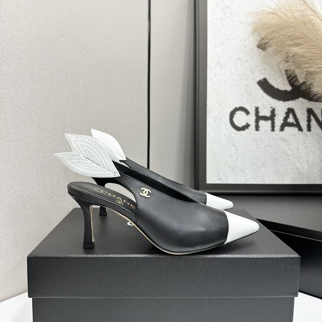 CC original lambskin 70mm slingbacks CH00238