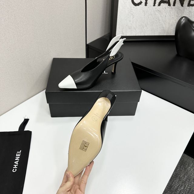 CC original lambskin 70mm slingbacks CH00238