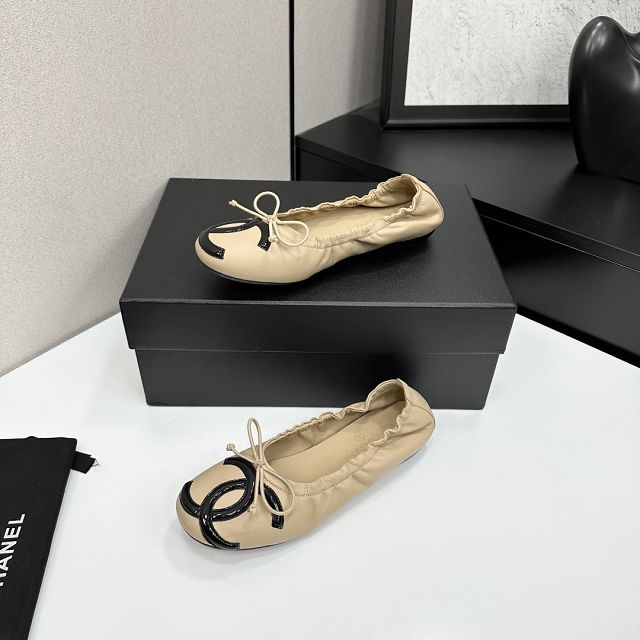 CC original lambskin ballet flats CH00247