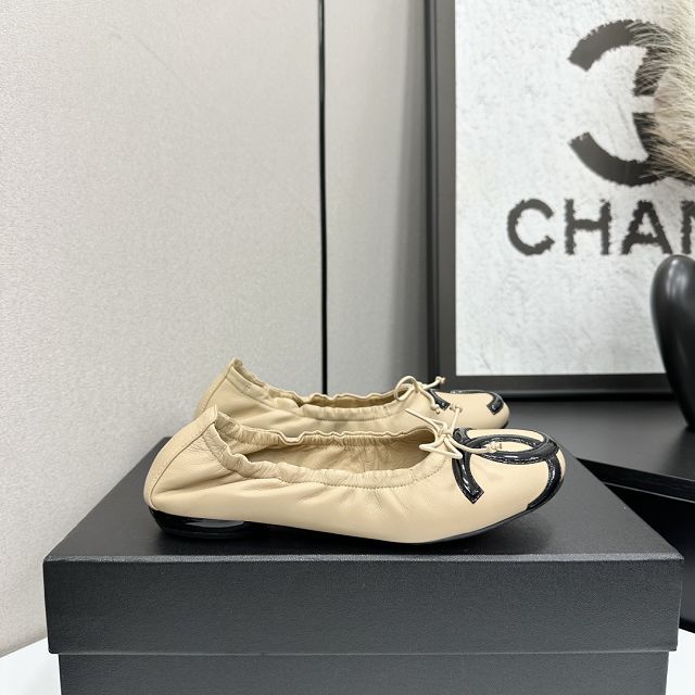 CC original lambskin ballet flats CH00247