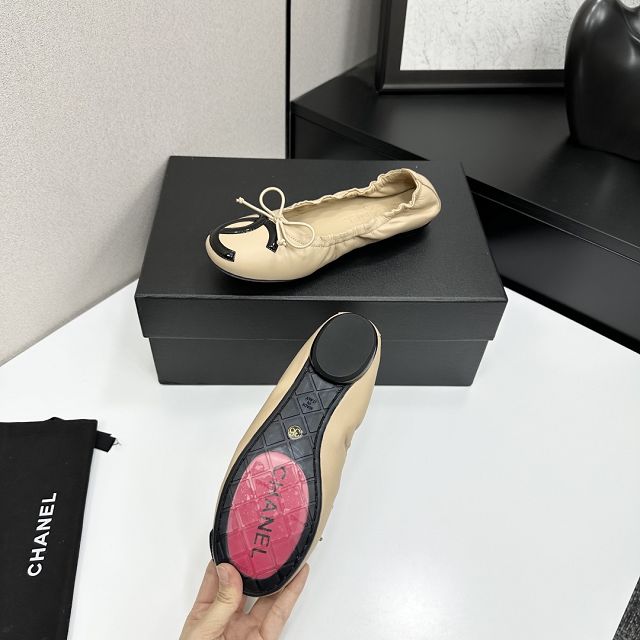 CC original lambskin ballet flats CH00247