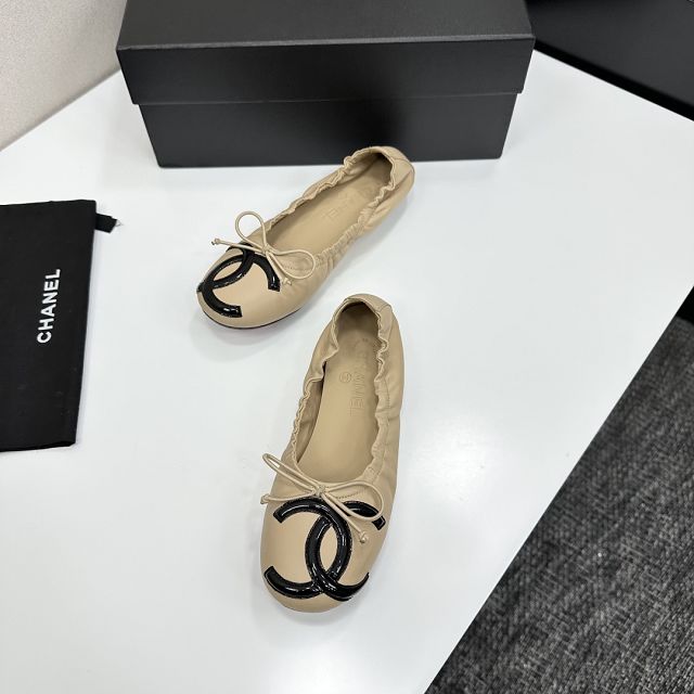 CC original lambskin ballet flats CH00247