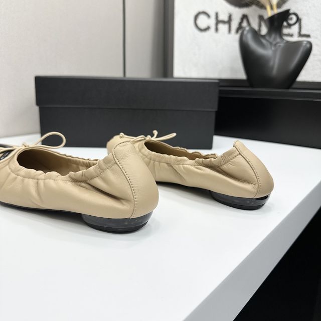 CC original lambskin ballet flats CH00247