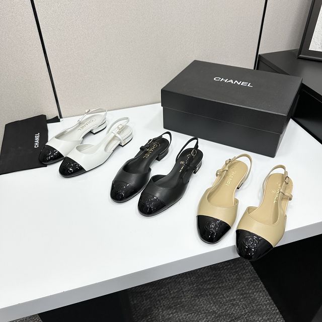 CC original lambskin slingbacks CH00253