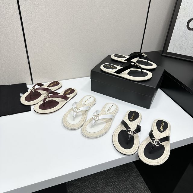 CC original lambskin thongs CH00245