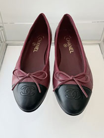 CC original suede calfskin ballet flats CH00243