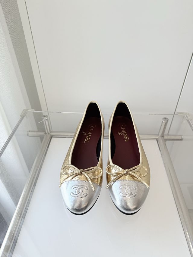 CC original suede calfskin ballet flats CH00243