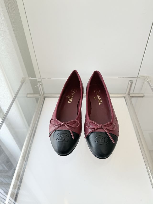 CC original suede calfskin ballet flats CH00243