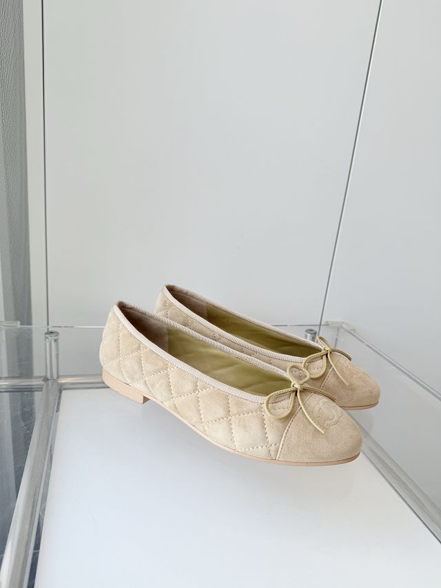 CC original suede calfskin ballet flats CH00243