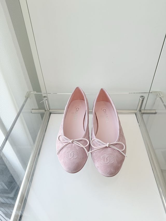 CC original suede calfskin ballet flats CH00243