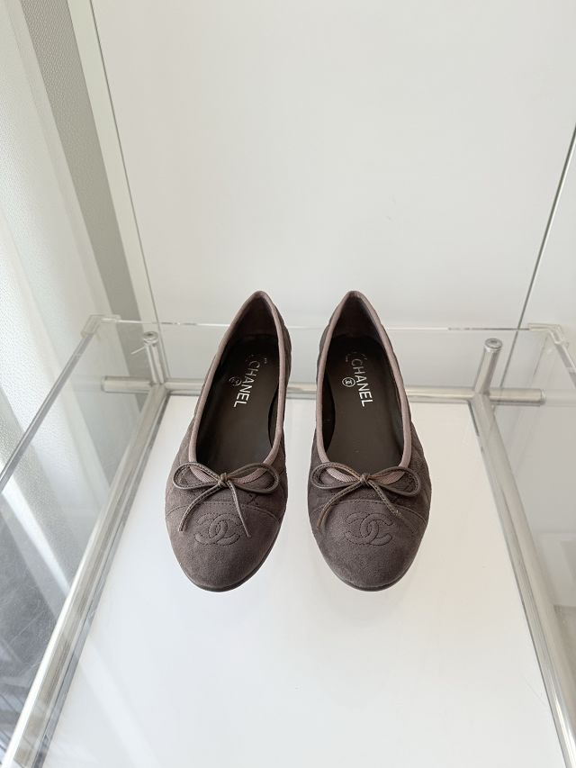 CC original suede calfskin ballet flats CH00243