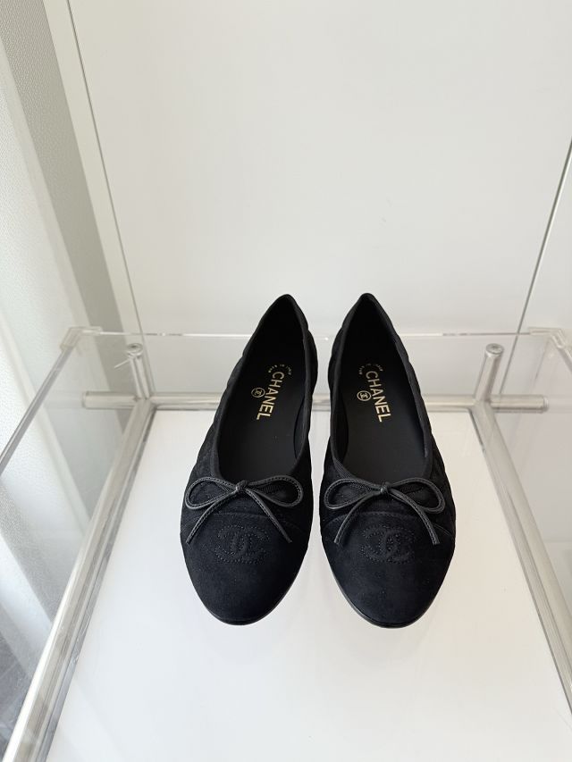 CC original suede calfskin ballet flats CH00243