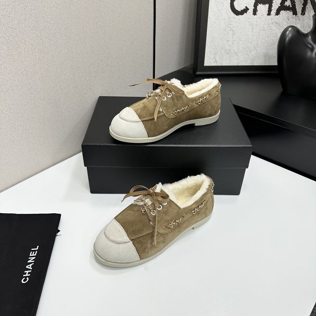 CC original suede calfskin loafers CH00250