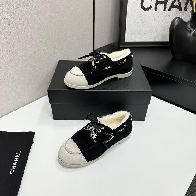 CC original suede calfskin loafers CH00250