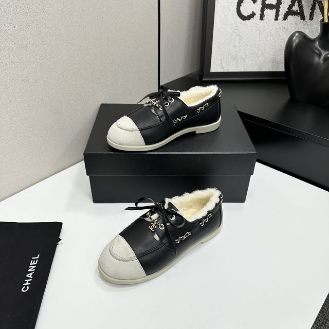 CC original suede calfskin loafers CH00250