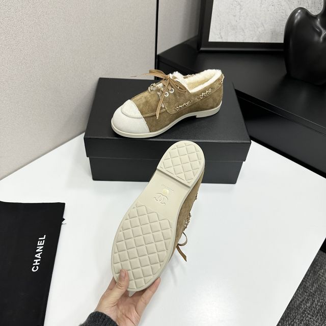 CC original suede calfskin loafers CH00250