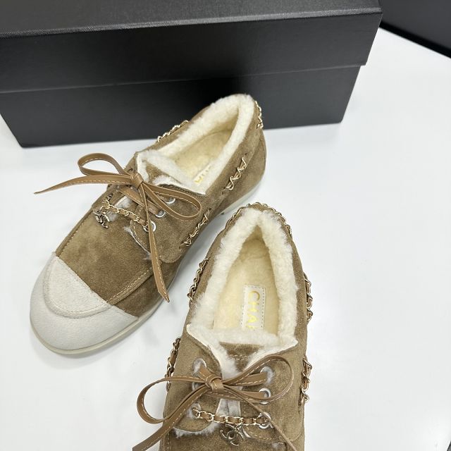 CC original suede calfskin loafers CH00250