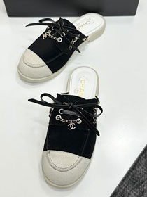 CC original suede calfskin mules CH00248