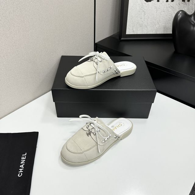 CC original suede calfskin mules CH00248