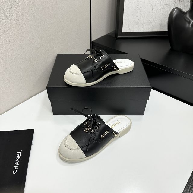 CC original suede calfskin mules CH00248