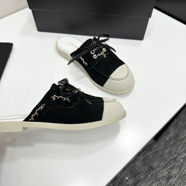CC original suede calfskin mules CH00248