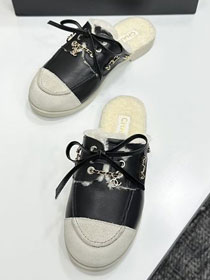 CC original suede calfskin mules CH00249