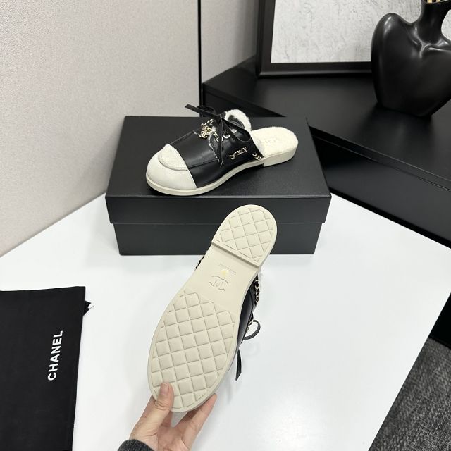 CC original suede calfskin mules CH00249