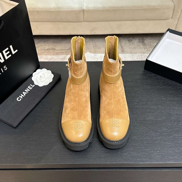 CC original suede calfskin short boots CH00235