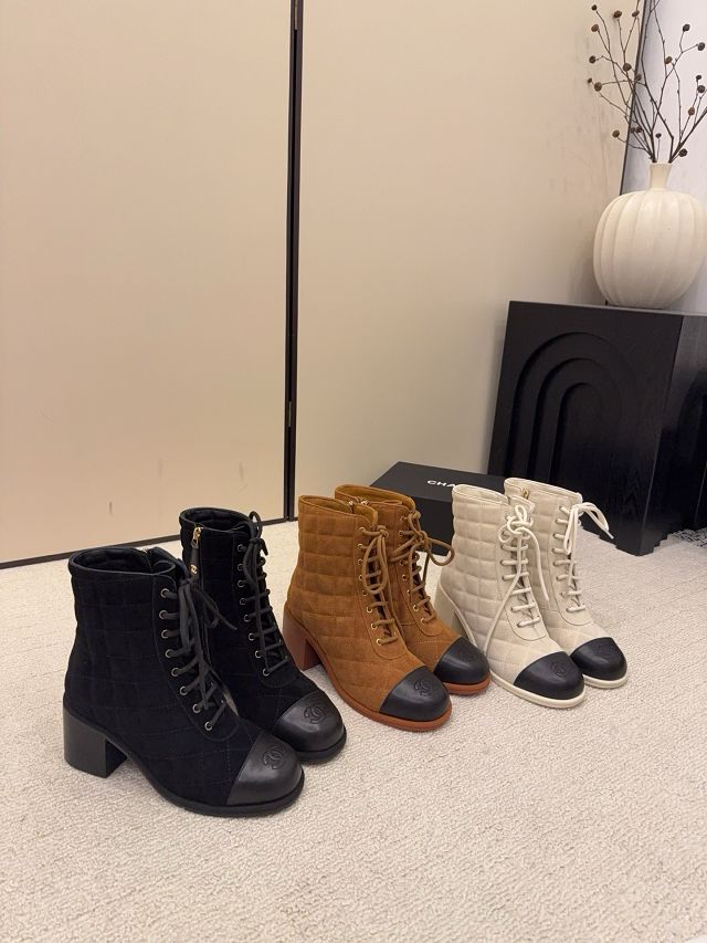 CC original suede calfskin short boots CH00255