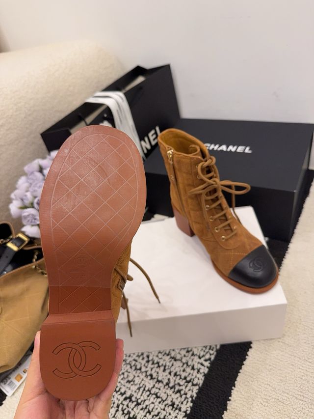 CC original suede calfskin short boots CH00255