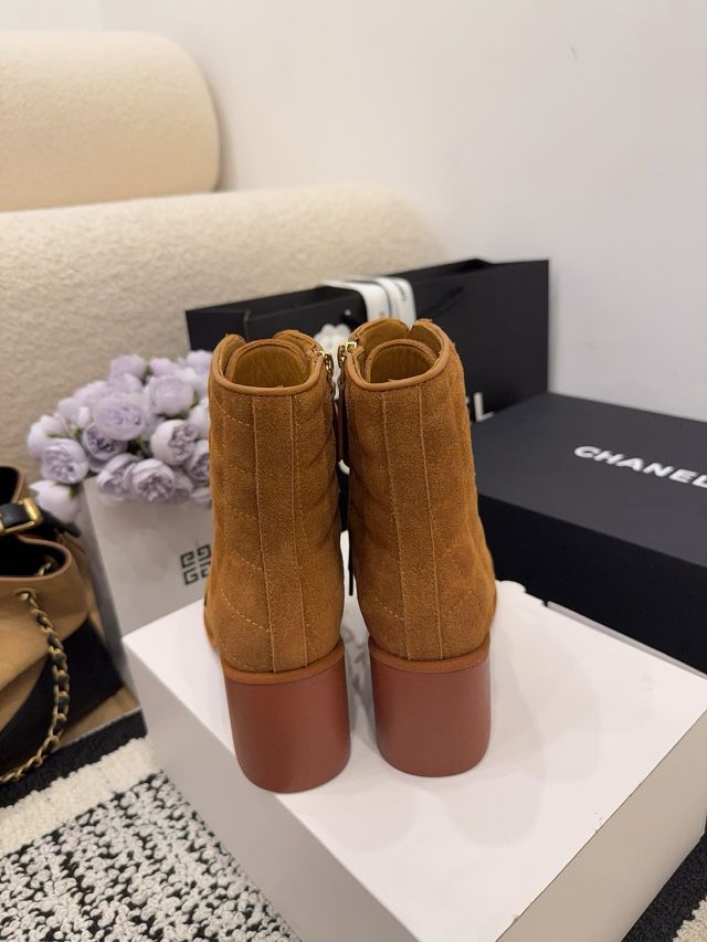 CC original suede calfskin short boots CH00255