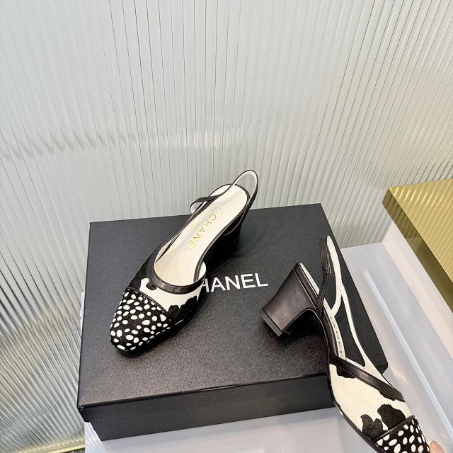 CC original lambskin 65mm slingbacks CH00277