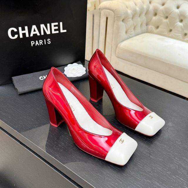 CC original lambskin 90mm pumps CH00282