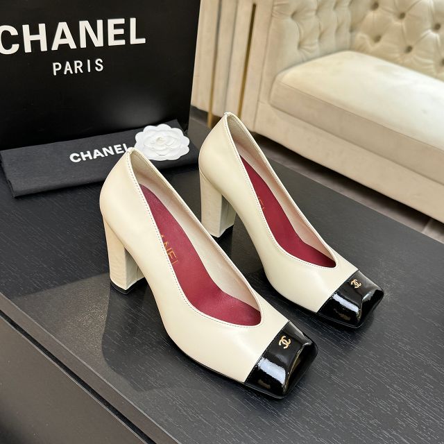 CC original lambskin 90mm pumps CH00282