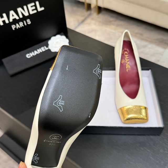 CC original lambskin 90mm pumps CH00282