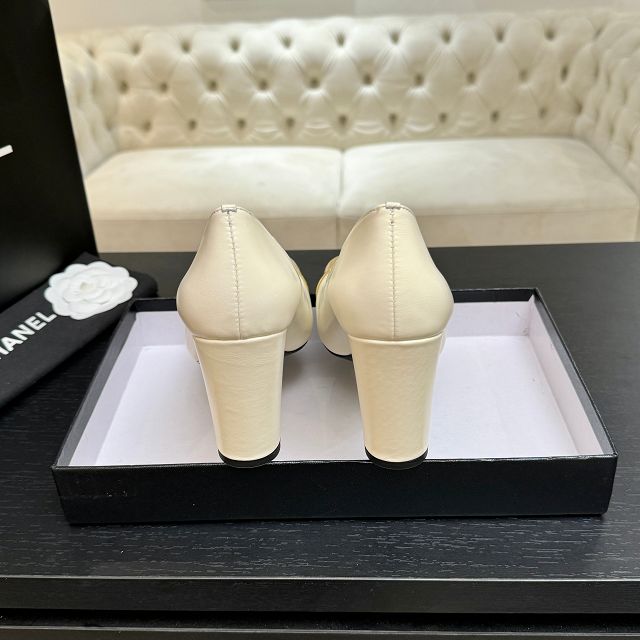 CC original lambskin 90mm pumps CH00282