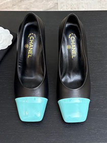 CC original lambskin 90mm pumps CH00285